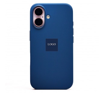 Чехол-накладка Silicone Case SafeMag с анимацией для "Apple iPhone 16" (dark blue) (235630)#2052743