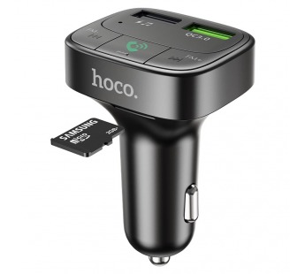 Автомобильный FM-трансмиттер Hoco E59 QC3.0 BT (повр. уп.)  (black) (235488)#2052167