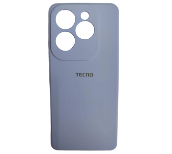 Чехол силиконовый Tecno Spark 20 Pro Silicone Cover с лого сиреневый#2052008