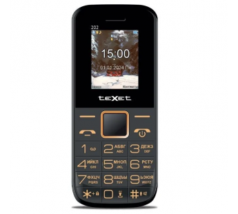 Мобильный телефон TEXET TM-202 черный (1,77"/без камеры/600mAh)#2052291