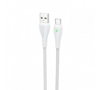 Кабель USB - Type-C BOROFONE BX100 (3A/1m) серый#2052822