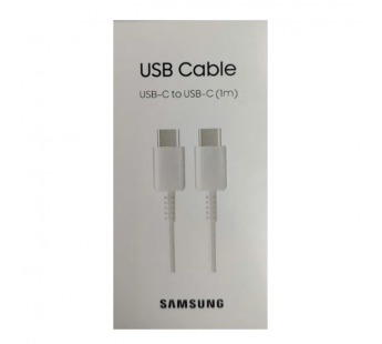 Кабель Type-C - Type-C SAMSUNG (3A/1m) белый ORG#2053033