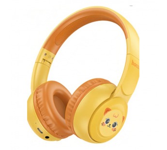 Накладные Bluetooth-наушники Hoco W60 детские (желтый)#2119462