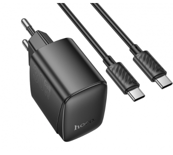 СЗУ с выходом USB Hoco CS61A (PD30W/QC/1USB C/1USB/кабель Type-C - Type-C) черное#2053063