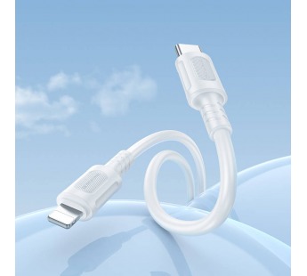 Кабель Type-C - Apple lightning Borofone BX111 Feliz PD 27W 100см 3A  (white) (235095)#2053451