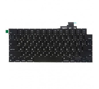 Клавиатура для ноутбука MacBook Air M2 13" A2681/A2941/A3113/A3114 (2022-2024, прямой Enter RU) Черный#2071242