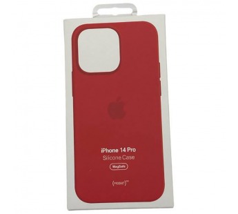 Чехол iPhone 14 Pro Silicone Case MagSafe OR с Анимацией Red#2053987