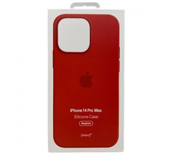 Чехол iPhone 14 Pro Max Silicone Case MagSafe OR с Анимацией Red#2053991