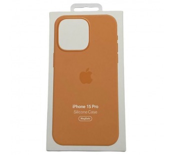 Чехол iPhone 15 Pro Silicone Case MagSafe OR с Анимацией Orange Sorbet#2053993