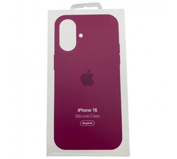 Чехол-накладка для Apple iPhone 16 Silicone Case MagSafe Fuchsia#2054001