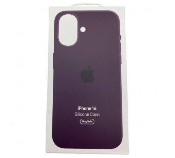 Чехол iPhone 16 Silicone Case MagSafe OR с Анимацией Plum#2053999