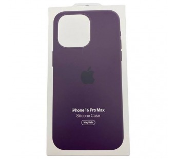 Чехол iPhone 16 Pro Max Silicone Case MagSafe OR с Анимацией Plum#2053874