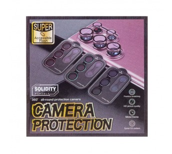 Защитное стекло линзы камеры для Galaxy Samsung S24 Ultra (S928B) (комплект 5 шт.) Фиолетовый#2060464