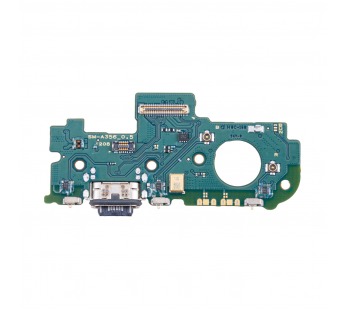 Шлейф для Samsung Galaxy A35 5G (A356E) плата системный разъем/микрофон - Премиум#2062910
