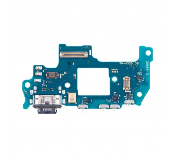 Шлейф для Samsung Galaxy A55 5G (A556E) плата системный разъем/микрофон - Премиум#2062918