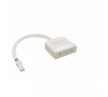 Разветвитель питания 103 3 выходов 2PIN (белый), шт#2068464