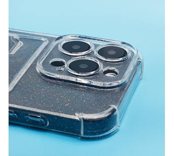 Чехол-накладка - SC300 с картхолдером для "Apple iPhone 16 Pro" (white) (236534)#2096541