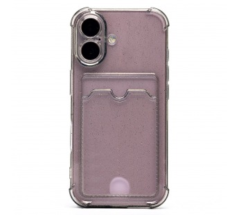 Чехол-накладка - SC300 с картхолдером для "Apple iPhone 16" (black) (236535)#2081024