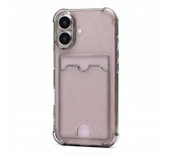 Чехол-накладка - SC300 с картхолдером для "Apple iPhone 16" (black) (236535)#2081025