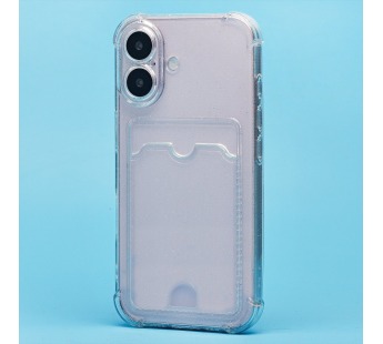 Чехол-накладка - SC300 с картхолдером для "Apple iPhone 16" (white) (236536)#2066069