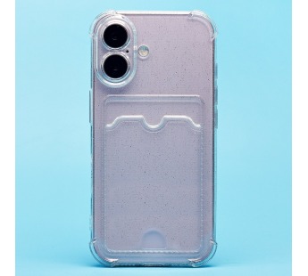 Чехол-накладка - SC300 с картхолдером для "Apple iPhone 16" (white) (236536)#2066070