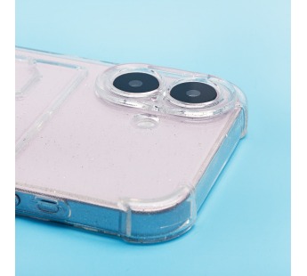 Чехол-накладка - SC300 с картхолдером для "Apple iPhone 16" (white) (236536)#2061709