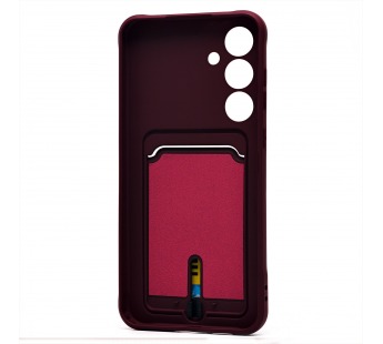 Чехол-накладка - SC304 с картхолдером для "Samsung Galaxy S24FE" (bordo) (237266)#2063222