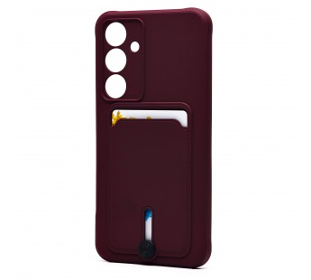 Чехол-накладка - SC304 с картхолдером для "Samsung Galaxy S24FE" (bordo) (237266)#2059331