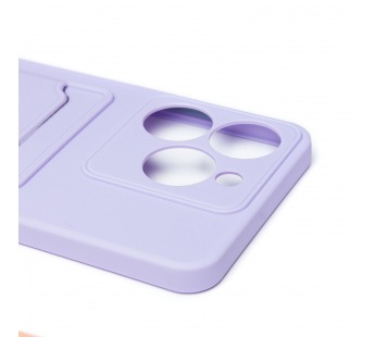 Чехол-накладка - SC337 с картхолдером для "Realme C63 4G" (light violet) (236930)#2105664