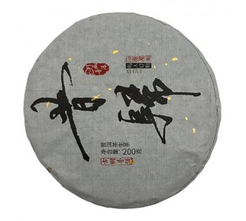 Чай Пуэр Шен 200гр Сигуй фабрика Гу И блин Зеленый#2057922