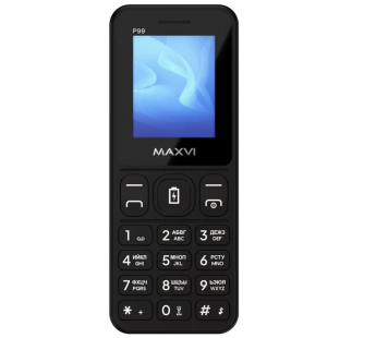 Мобильный телефон MAXVI P99 Black (2"/0,3МП/2500mAh)#2057021