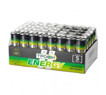 Элемент питания Трофи LR6-40 bulk ENERGY Alkaline (40/720/17280)#2057145