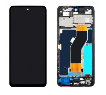 Дисплей для Tecno Spark Go 2024 (BG6) в рамке + тачскрин (черный) (100% LCD)#2059780