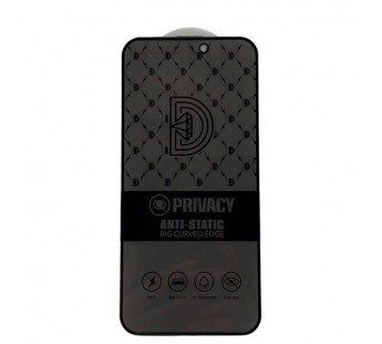 Защитное стекло iPhone 14 Pro Max (Golden Diamond Антишпион ESD) тех упаковка Черное#2068397