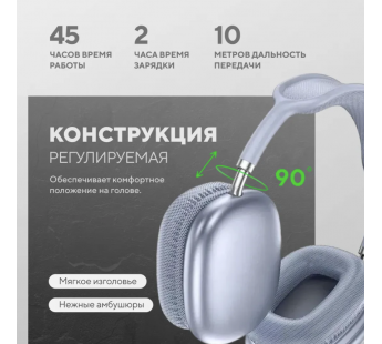 Полноразмерные Bluetooth наушники HOCO W35 Max (голубой)#2057314