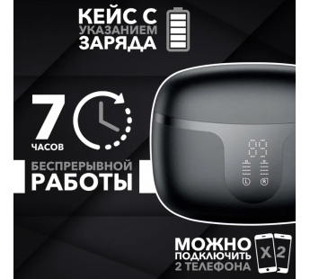 Беспроводные Bluetooth-наушники Hoco TWS EQ10 Plus ANC+ENC (black) (234622)#2058204