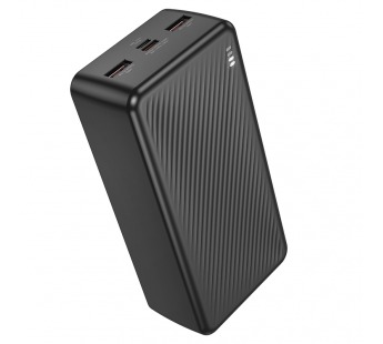 Портативный аккумулятор 30000mAh 2гн.QC3.0 22,5W + 1гн. PD20W BJ56B  BoroFone, чёрный#2058305