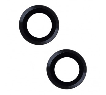 Защитное стекло линзы камеры для iPhone 16 (комплект 2 шт.) Черный#2058337