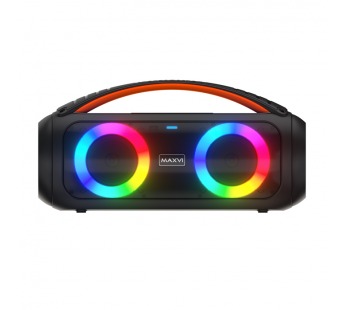 Портативная колонка MAXVI PS-04 (Bluetooth/USB/TF/AUX/ПДУ/LED подсветка/20Вт) черная#2058853