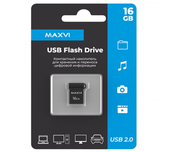 16GB накопитель MAXVI MM темно-серый#2058699