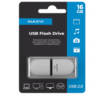 16GB накопитель MAXVI SF белый#2058697