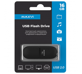 16GB накопитель MAXVI SF черный#2058696