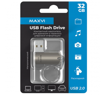 32GB накопитель MAXVI MR серебристый#2058694