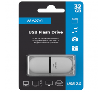 32GB накопитель MAXVI SF белый#2058693