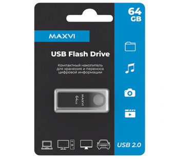 64GB накопитель MAXVI MK темно-серый#2058691