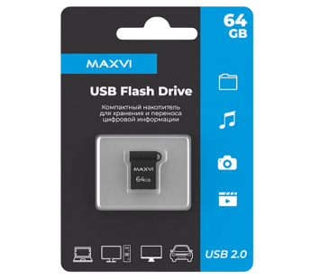 64GB накопитель MAXVI MM темно-серый#2058688