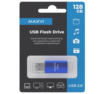 128GB накопитель MAXVI MP синий#2058683