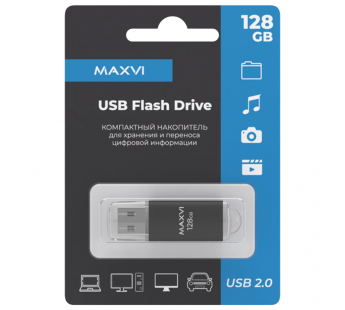 128GB накопитель MAXVI MP черный#2058682