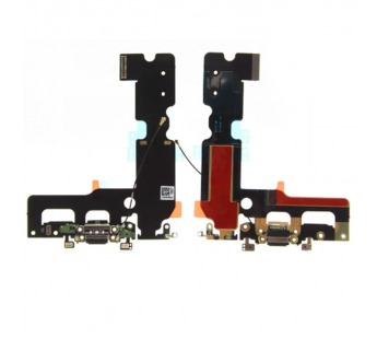 Шлейф для iPhone 7 Plus + разъем зарядки (черный) 100%#2076944