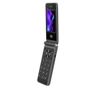 Мобильный телефон BQ 2411 Shell раскладушка черный (2.4"/0,3МП/800 mAh)#2059007